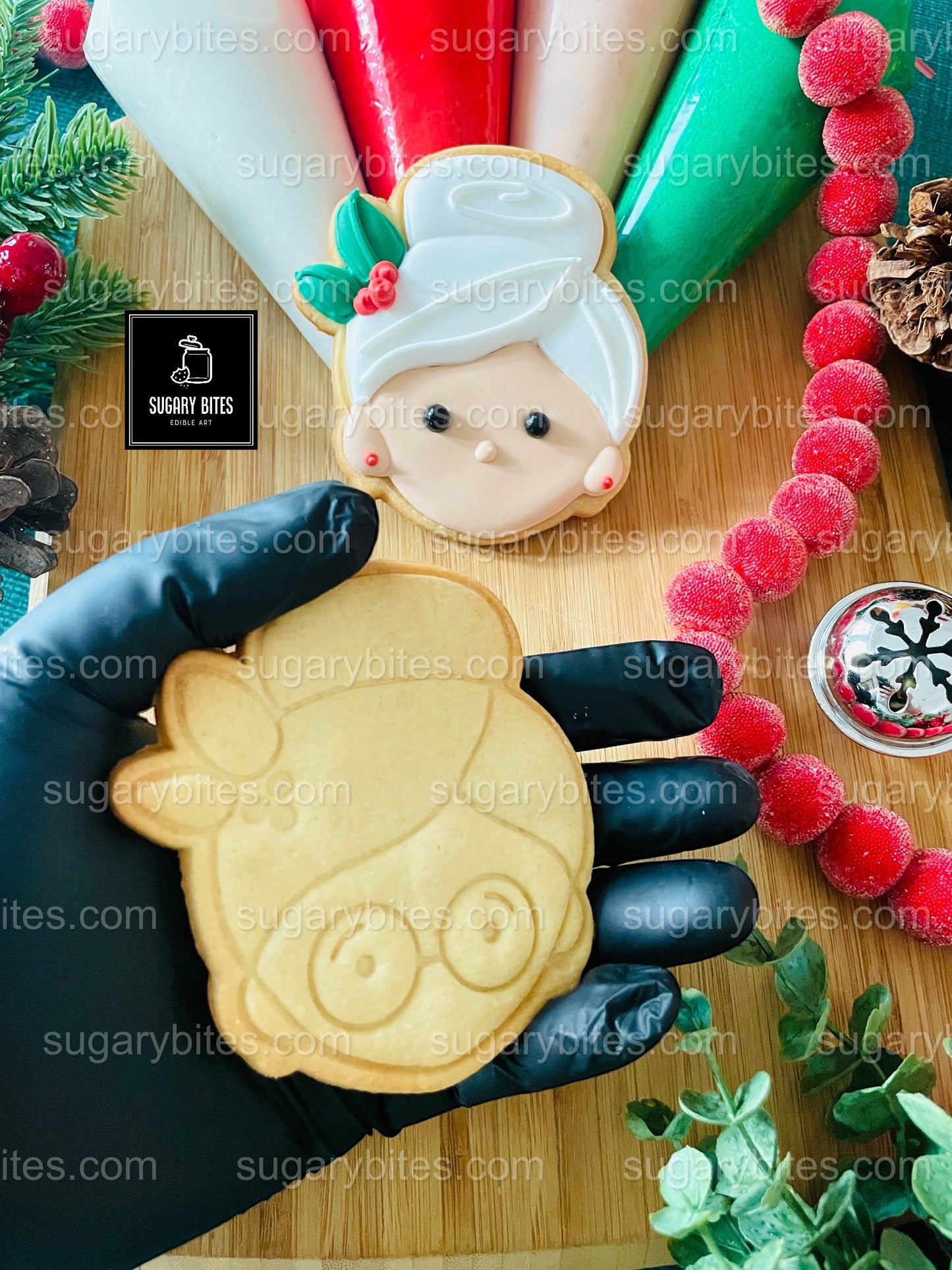 Christmas Cookie Decorating Kit, Christmas DIY Cookie Kit, (Large Cookies), ***INCLUDES 24 ITEMS*** With 4 Icing Bags & 3 Deluxe Sprinkles!