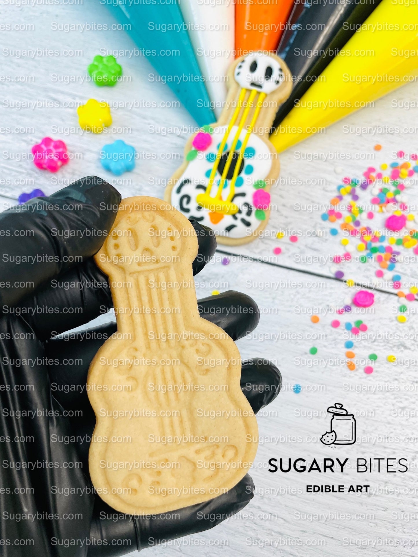 Halloween Cookie Decorating Kit, DIY Cookie Kit, (Large Cookies) ***INCLUDES 24 ITEMS*** With 4 Icing Bags & 3 Deluxe Sprinkle!