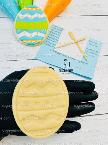 Easter Cookie Decorating Kit, DIY Easter Sugar Cookie Decorating Kit, **INCLUDES 24 ITEMS**, (Extra Large Cookies)