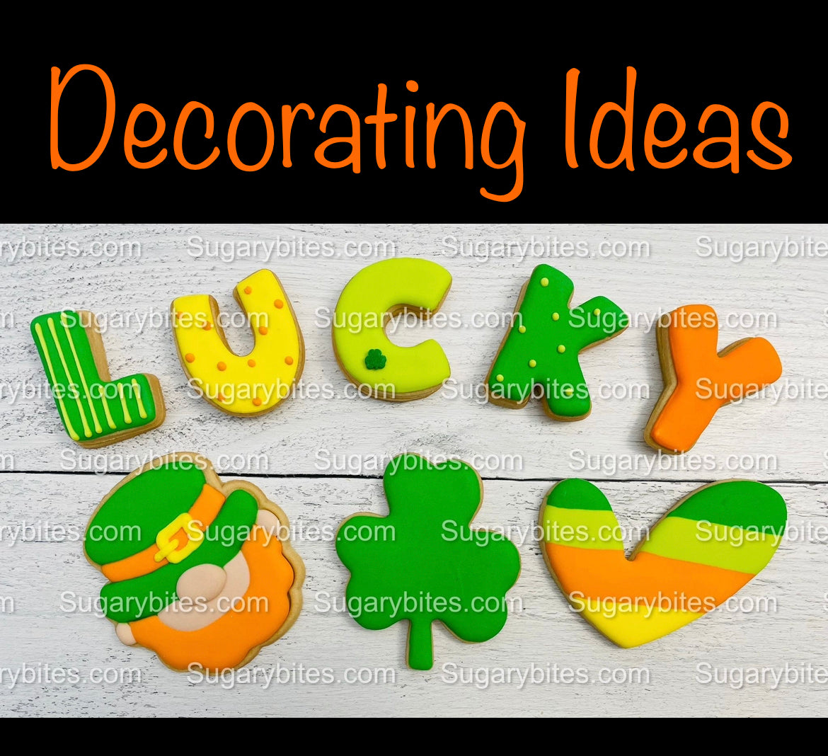 St Patrick’s Day Cookie Decorating Kit, St. Patrick’s Day DIY Cookie Kit, **INCLUDES 26 ITEMS** , Included Deluxe Sprinkles