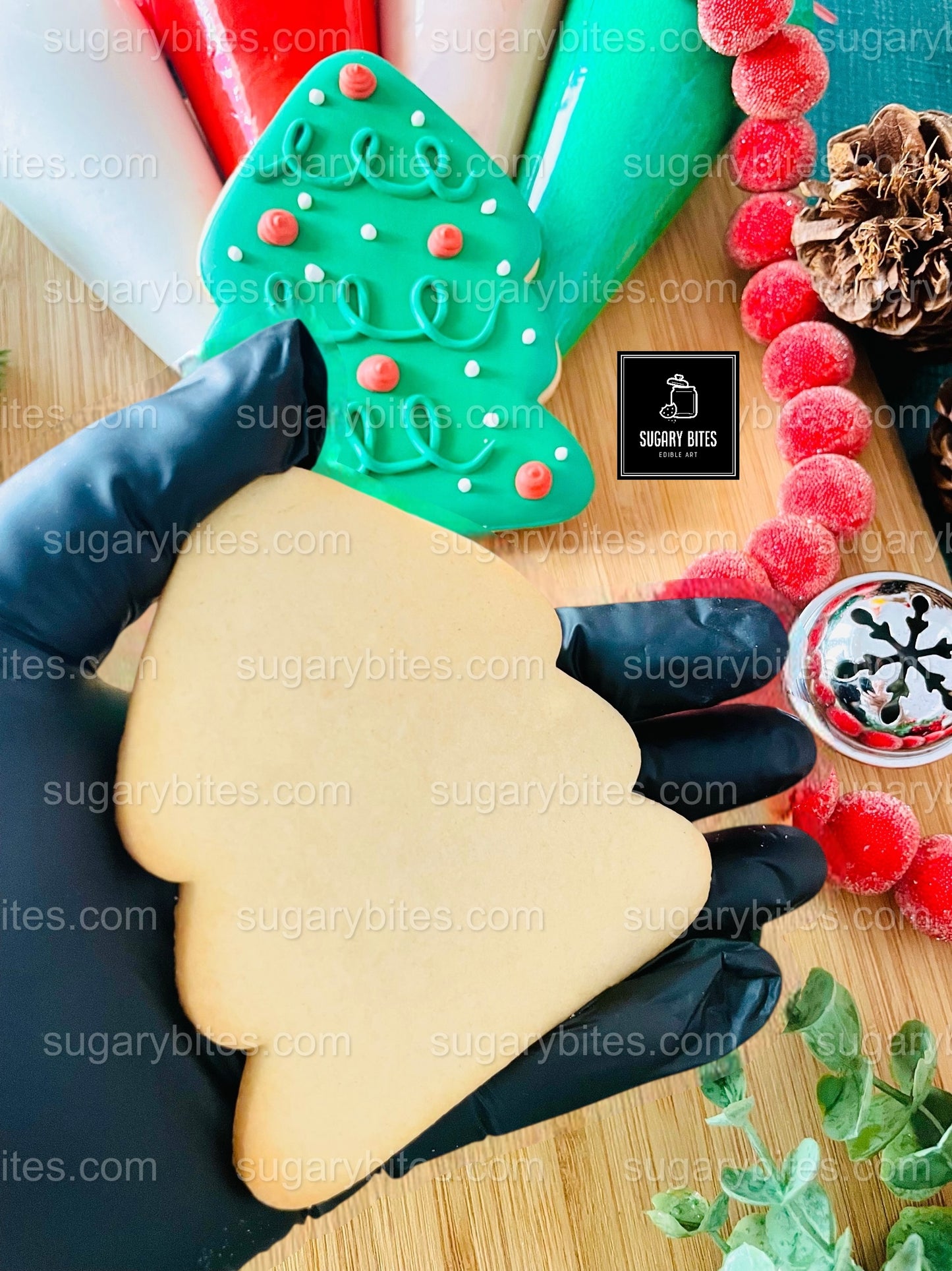 Christmas Cookie Decorating Kit, Christmas DIY Cookie Kit, (Large Cookies), ***INCLUDES 24 ITEMS*** With 4 Icing Bags & 3 Deluxe Sprinkles!