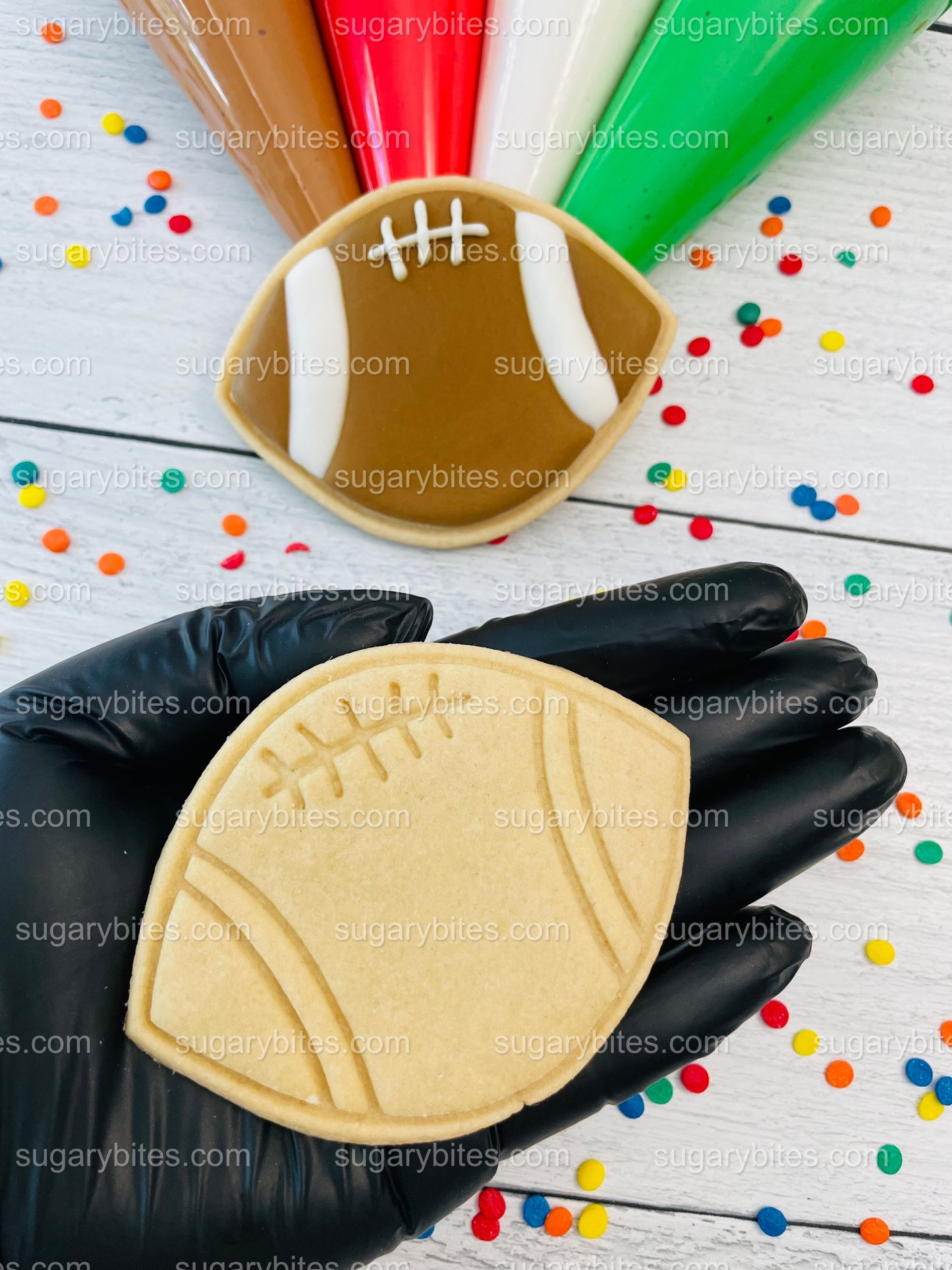 Super Bowl Cookie Decorating Kit, Sport DIY Sugar Cookie Decorating Kit, Baseball Cookie Kit, **INCLUDES 24 ITEMS**, (Large Cookies)
