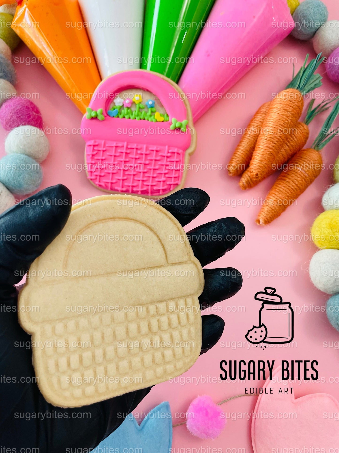 Easter Cookie Decorating Kit, DIY Spring Sugar Cookie Decorating Kit, **INCLUDES 24 ITEMS**, (Large Cookies)… with Deluxe Sprinkles!!!