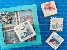 Load image into Gallery viewer, Photo cookies, Set of 12 Personalized Edible Photo Cookies, Custom Cookies, Birthday, Wedding, Holiday, Corporate Gift, Party Favors &amp; more!
