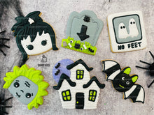 Load image into Gallery viewer, Halloween Cookie Decorating Kit, DIY Cookie Kit, (Large Cookies) ***INCLUDES 24 ITEMS*** With 4 Icing Bags &amp; 3 Deluxe Sprinkle!!
