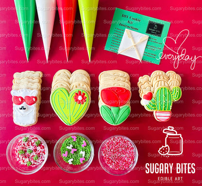 Valentine’s Day Cookie Decorating Kit, Heart DIY Cookie Kit, **INCLUDES 24 ITEMS** (Large Cookies), Deluxe Sprinkles Included!!!
