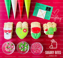 Load image into Gallery viewer, Valentine’s Day Cookie Decorating Kit, Heart DIY Cookie Kit, **INCLUDES 24 ITEMS** (Large Cookies), Deluxe Sprinkles Included!!!

