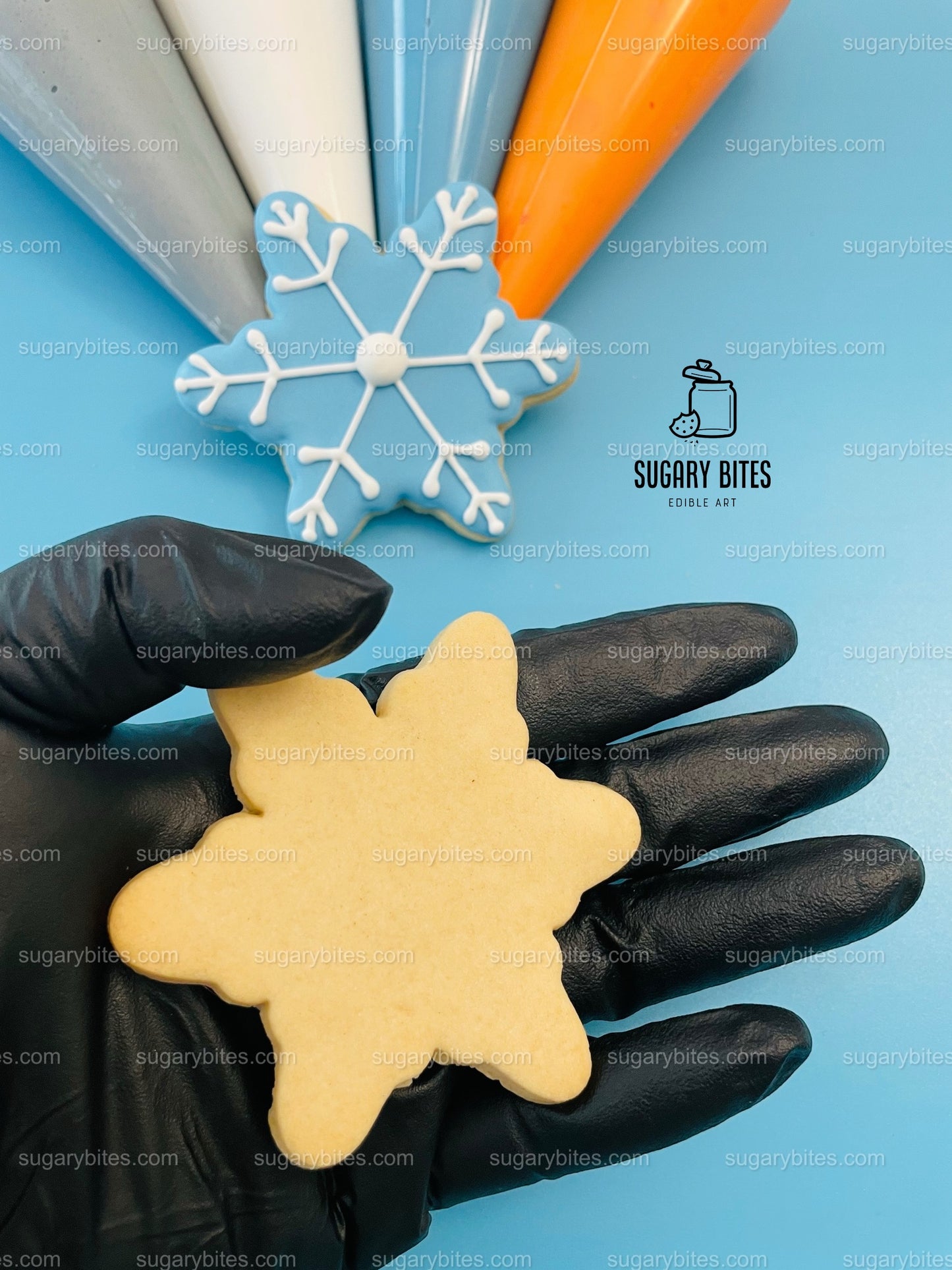 Winter Cookie Decorating Kit, Winter DIY Cookie Kit, (Large Cookies) ***INCLUDES 24 ITEMS*** With 4 Icing Bags & 3 Deluxe Sprinkle!!