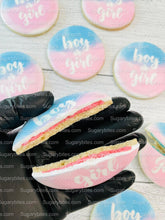 Load image into Gallery viewer, Gender Reveal Cookies, Baby Shower Cookies, (Includes 12 Large Cookies), baby shower favors, Baby Gender Reveal Cookies!
