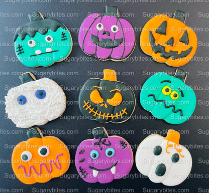 Halloween Cookie Decorating Kit, DIY Cookie Kit, (Large Cookies) ***INCLUDES 24 ITEMS*** With 4 Icing Bags & 3 Deluxe Sprinkle!