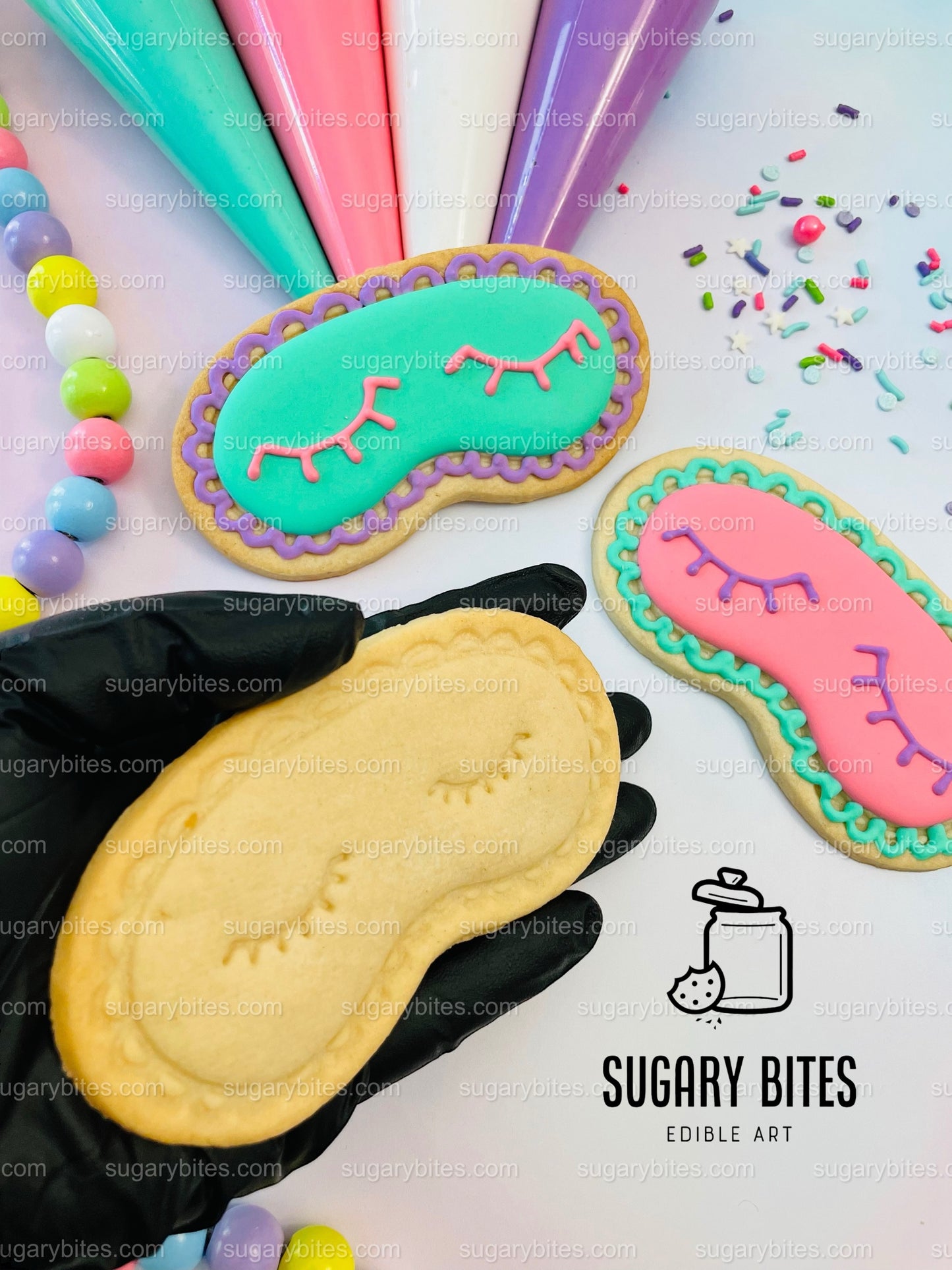 Pajama Party Cookie Decorating Kit, DIY Sleepover Sugar Cookie Kit, **INCLUDES 26 ITEMS**, (Large Cookies)… with Deluxe Sprinkles!!!