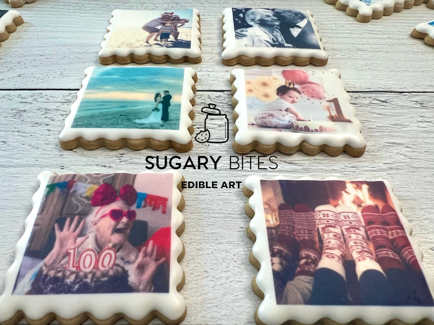 Edible Photo Cookies, Set of 12 Personalized Edible Photo Cookies, Customizable Printed Vanilla Sugar Cookie, Highly Detailed Edible Image!