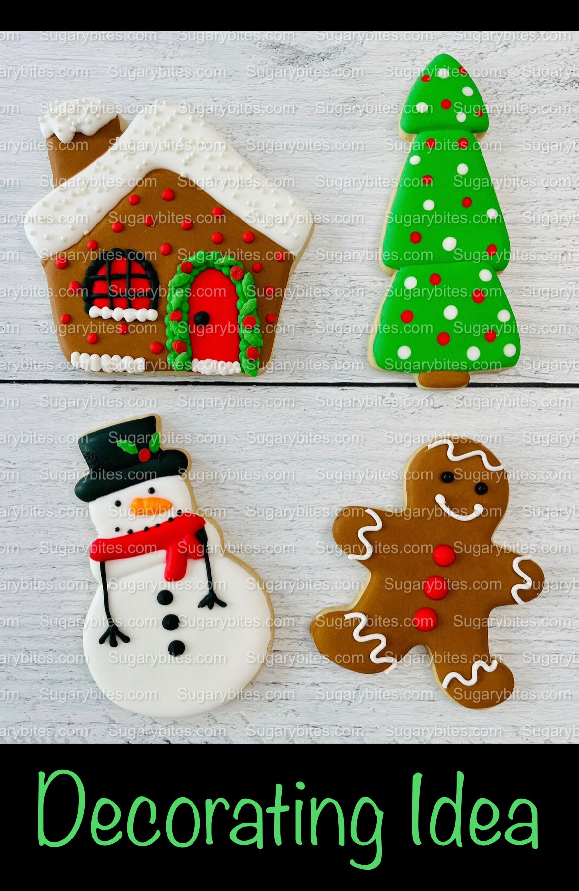 Christmas Cookie Decorating Kit, Christmas DIY Cookie Kit, (Large Cookies), ***INCLUDES 25 ITEMS*** With 3 Deluxe Sprinkles and 5 Icing Bags.
