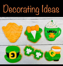 Load image into Gallery viewer, St Patricks Day Cookie Decorating Kit St. Patrick’s Day DIY Cookie Kit, **INCLUDES 23 ITEMS** (Large Cookies), Included Deluxe Sprinkles
