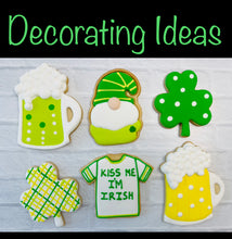 Load image into Gallery viewer, St Patricks Day Cookie Decorating Kit St. Patrick’s Day DIY Cookie Kit, **INCLUDES 24 ITEMS** (Large Cookies), Included Deluxe Sprinkles
