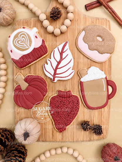 Fall Cookie Decorating Kit, Cozy DIY Cookie Kit, Pumpkin & Maple Leaf Cookies, Thanksgiving Activity, Family Gift, Winter Cookie Kit