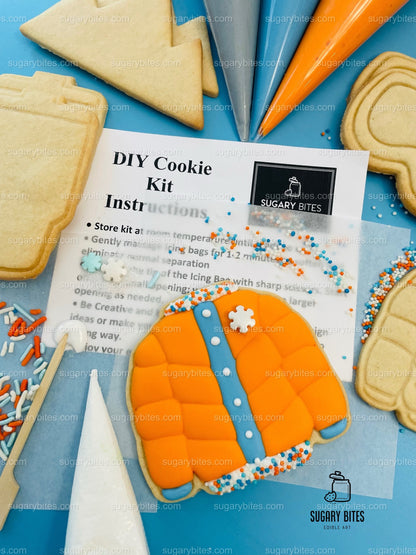 Winter Cookie Decorating Kit, Winter DIY Cookie Kit, (Large Cookies) ***INCLUDES 24 ITEMS*** With 4 Icing Bags & 3 Deluxe Sprinkle!!