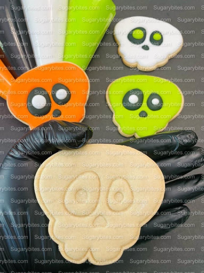 Halloween Cookie Decorating Kit, DIY Cookie Kit, (Large Cookies) ***INCLUDES 24 ITEMS*** With 4 Icing Bags & 3 Deluxe Sprinkle!