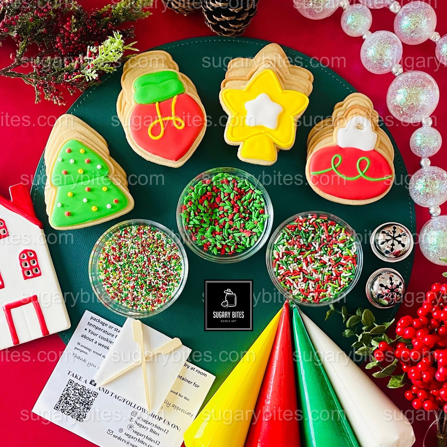 Christmas DIY Cookie Decorating Kit – Holiday Sugar Cookies with Sprinkles & Icing | Family Fun Activity |