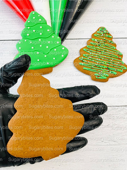 Gingerbread Cookie Decorating Kit, Christmas DIY Cookie Kit, (Large Cookies), ***INCLUDES 24 ITEMS***With 4 Icing Bags & 3 Deluxe Sprinkles!