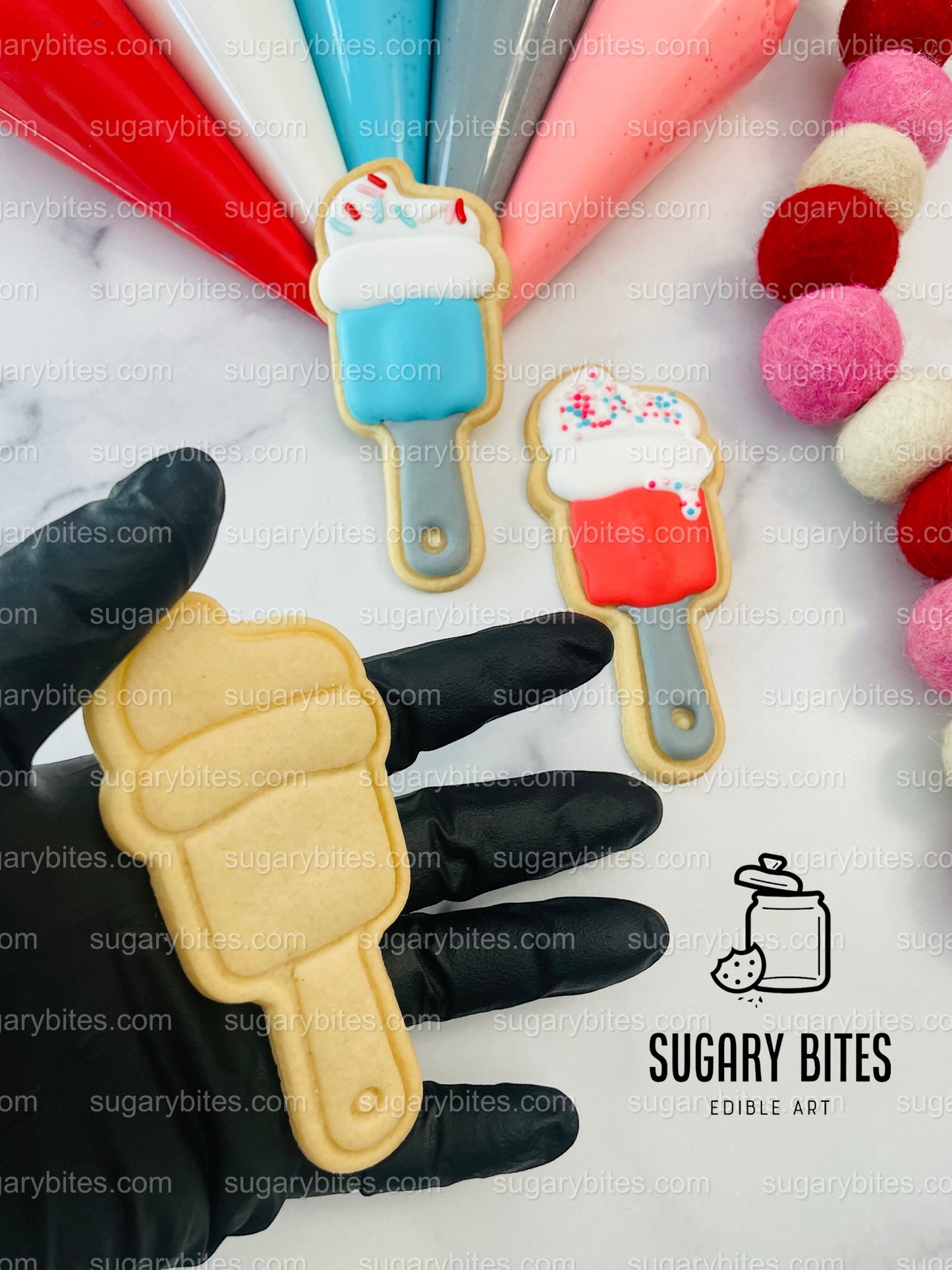 Baking Themed Cookie Decorating Kit, DIY Baking Sugar Cookie Kit, **INCLUDES 24 ITEMS**, (Large Cookies)… with Deluxe Sprinkles!!!