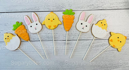Easter Cookies, 12 LARGE COOKIES, Easter Cookies, Easter or Spring gift, party favors or any occasion!!!