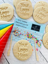 Load image into Gallery viewer, Logo Cookie Kit, Logo Custom Cookie Kit, ** INCLUDES 24 ITEMS** (Large Cookies) …Choose your Sprinkle &amp; Icing Colors!
