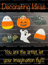Load image into Gallery viewer, Halloween Cookie Decorating Kit, DIY Cookie Kit, (Large Cookies) ***INCLUDES 24 ITEMS*** With 4 Icing Bags &amp; 3 Deluxe Sprinkle!
