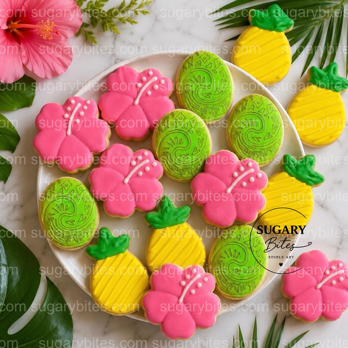 Moana-Inspired Mini Cookie Favor Bags – Set of 12 Personalized Birthday Favors | Island Princess Inspired | Tropical Island Birthday |
