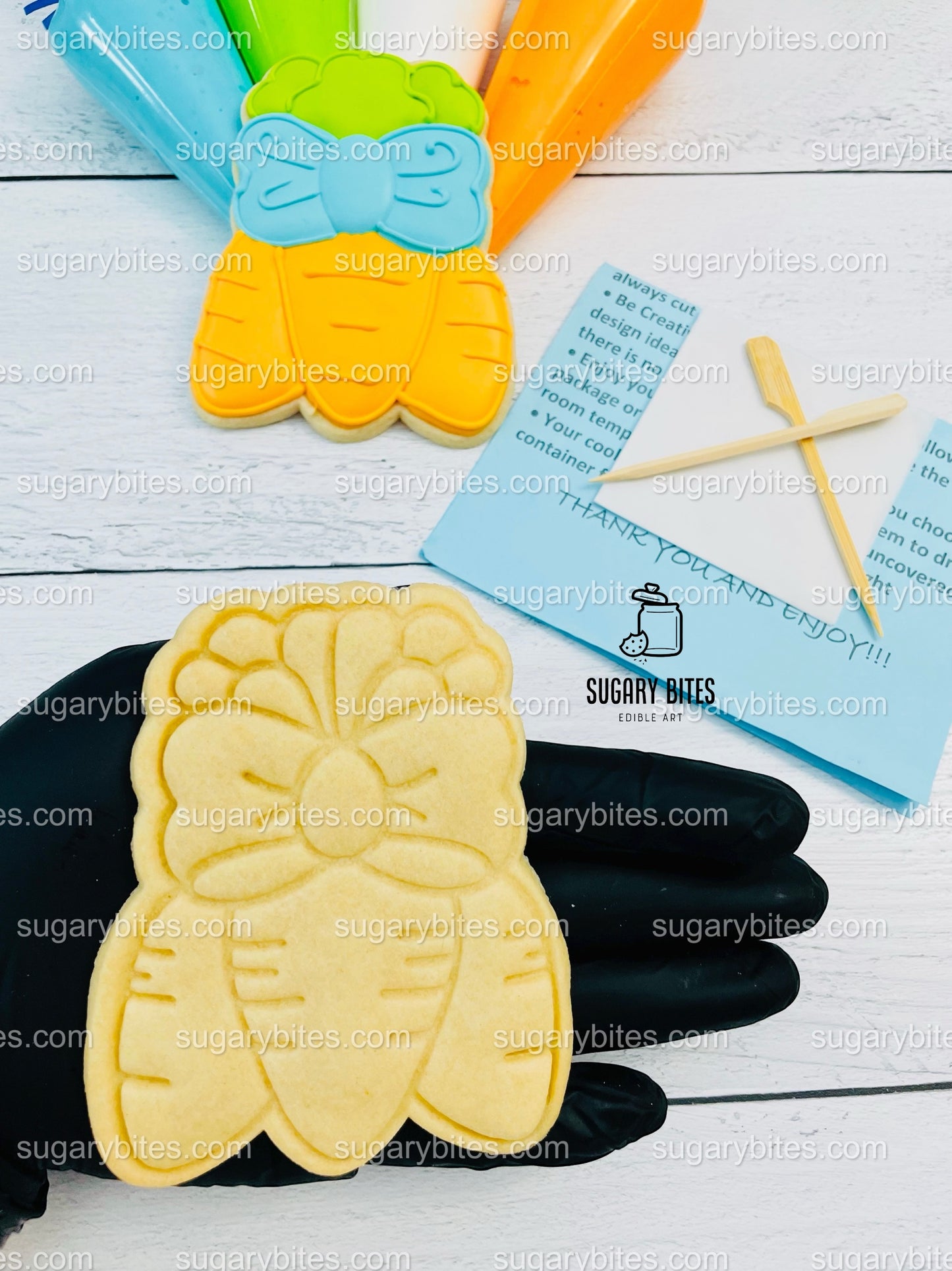 Easter Cookie Decorating Kit, DIY Easter Sugar Cookie Decorating Kit, **INCLUDES 24 ITEMS**, (Extra Large Cookies)