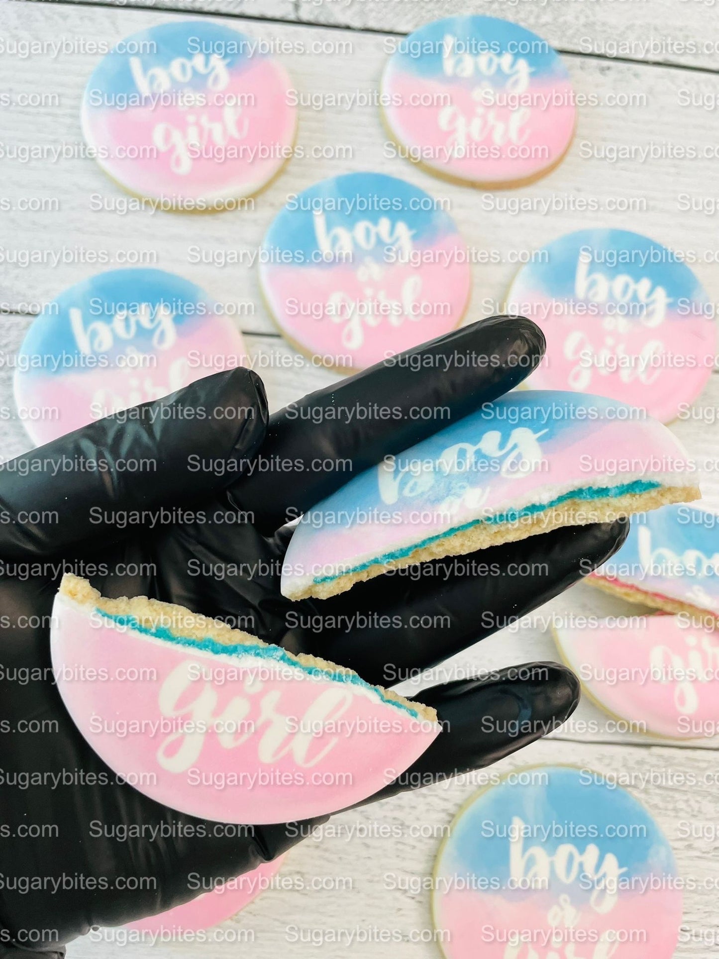 Gender Reveal Cookies, Baby Shower Cookies, (Includes 12 Large Cookies), baby shower favors, Baby Gender Reveal Cookies!
