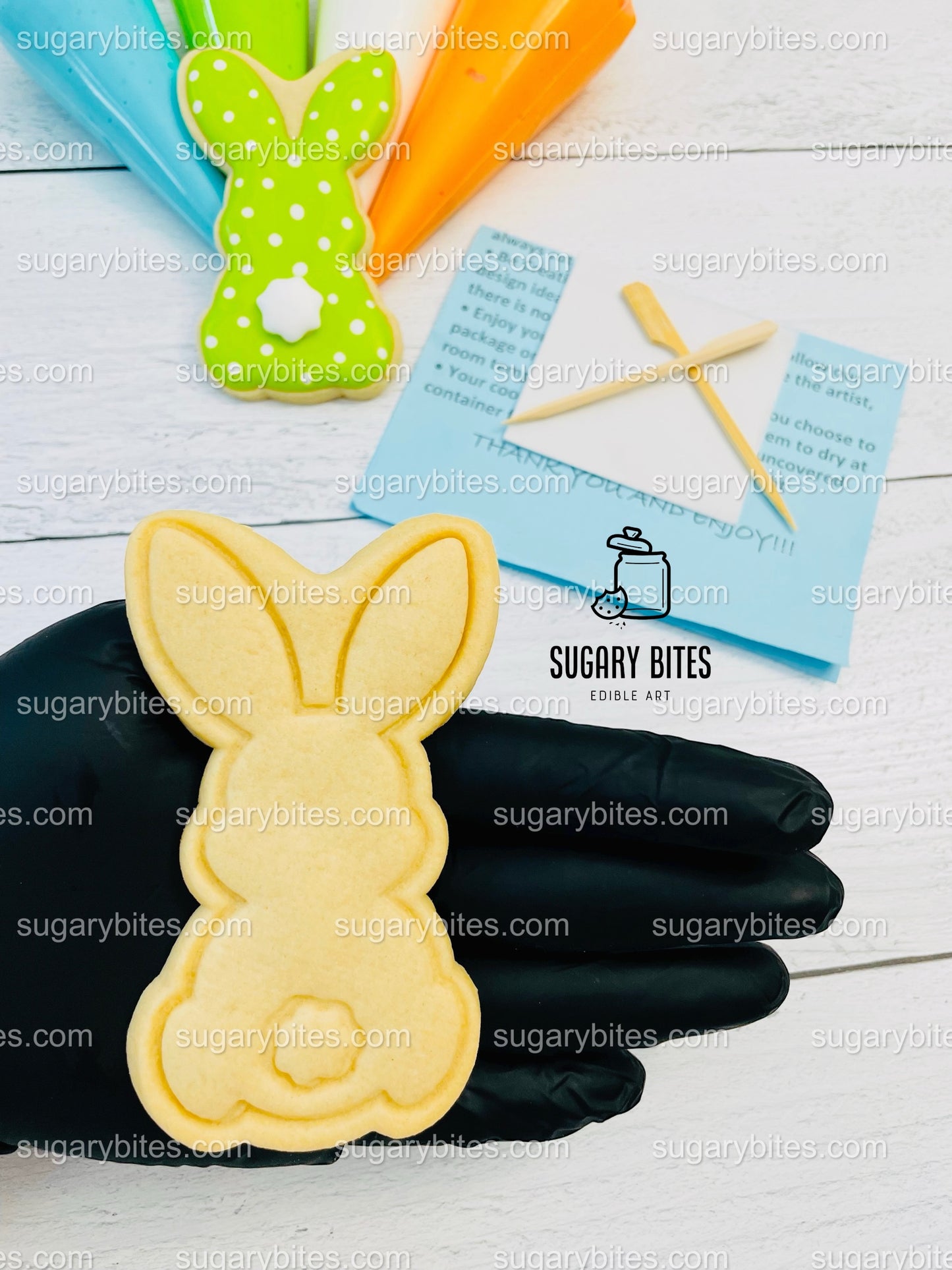 Easter Cookie Decorating Kit, DIY Easter Sugar Cookie Decorating Kit, **INCLUDES 24 ITEMS**, (Extra Large Cookies)