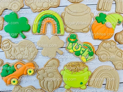 St Patrick’s Day Cookie Decorating Kit, St. Patrick’s Day DIY Cookie Kit, **INCLUDES 24 ITEMS** (Large Cookies), Included Deluxe Sprinkles