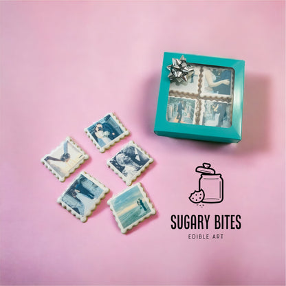 Edible Photo Cookies, Set of 12 Personalized Edible Photo Cookies, Customizable Printed Vanilla Sugar Cookie, Highly Detailed Edible Image!