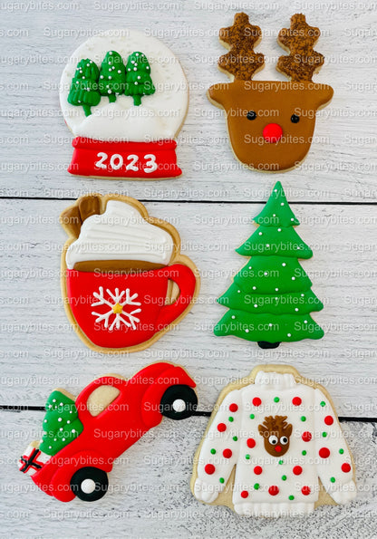 Christmas Cookie Decorating Kit, Christmas DIY Cookie Kit, (Large Cookies), ***INCLUDES 26 ITEMS*** with Free Bonus!!