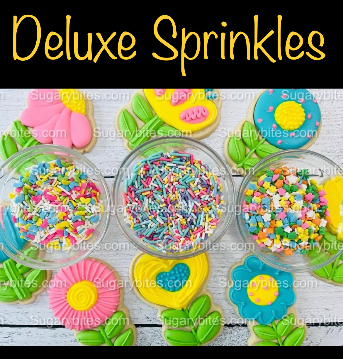Flower Cookie Decorating Kit, DIY Flower Cookie Decorating Kit, Spring/Easter Diy cookie kit, **INCLUDES 24 ITEMS** (Large Cookies)