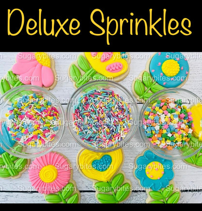 Flower Cookie Decorating Kit, DIY Flower Cookie Decorating Kit, Spring/Easter Diy cookie kit, **INCLUDES 24 ITEMS** (Large Cookies)