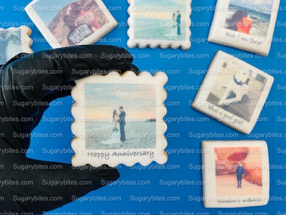 Photo cookies, Set of 12 Personalized Edible Photo Cookies, Custom Cookies, Birthday, Wedding, Holiday, Corporate Gift, Party Favors & more!