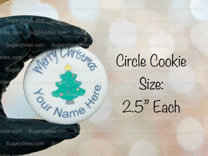 Edible Photo Cookie, Set of 12 Personalized Last Name or Name Edible Cookies, Customizable Printed Cookies, Highly Detailed Edible Image!