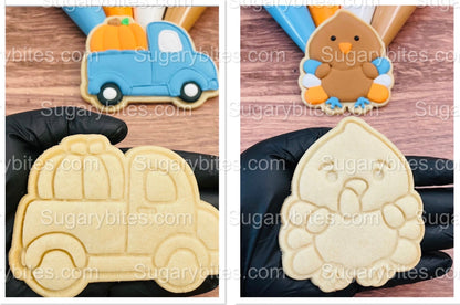 Fall Cookie Decorating Kit, Fall DIY Cookies Kit, (Large Cookies), **INCLUDES 24 ITEMS**, with 4 Icing Bags and 3 Sprinkles!