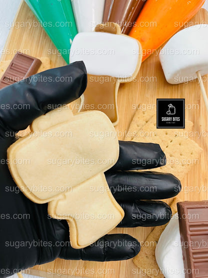 Camping Adventure Cookie Decorating Kit | DIY Cookie Set | Fun Family Activity | S’mores, Campfire, Tent Cookies | Party Favor Gift Box