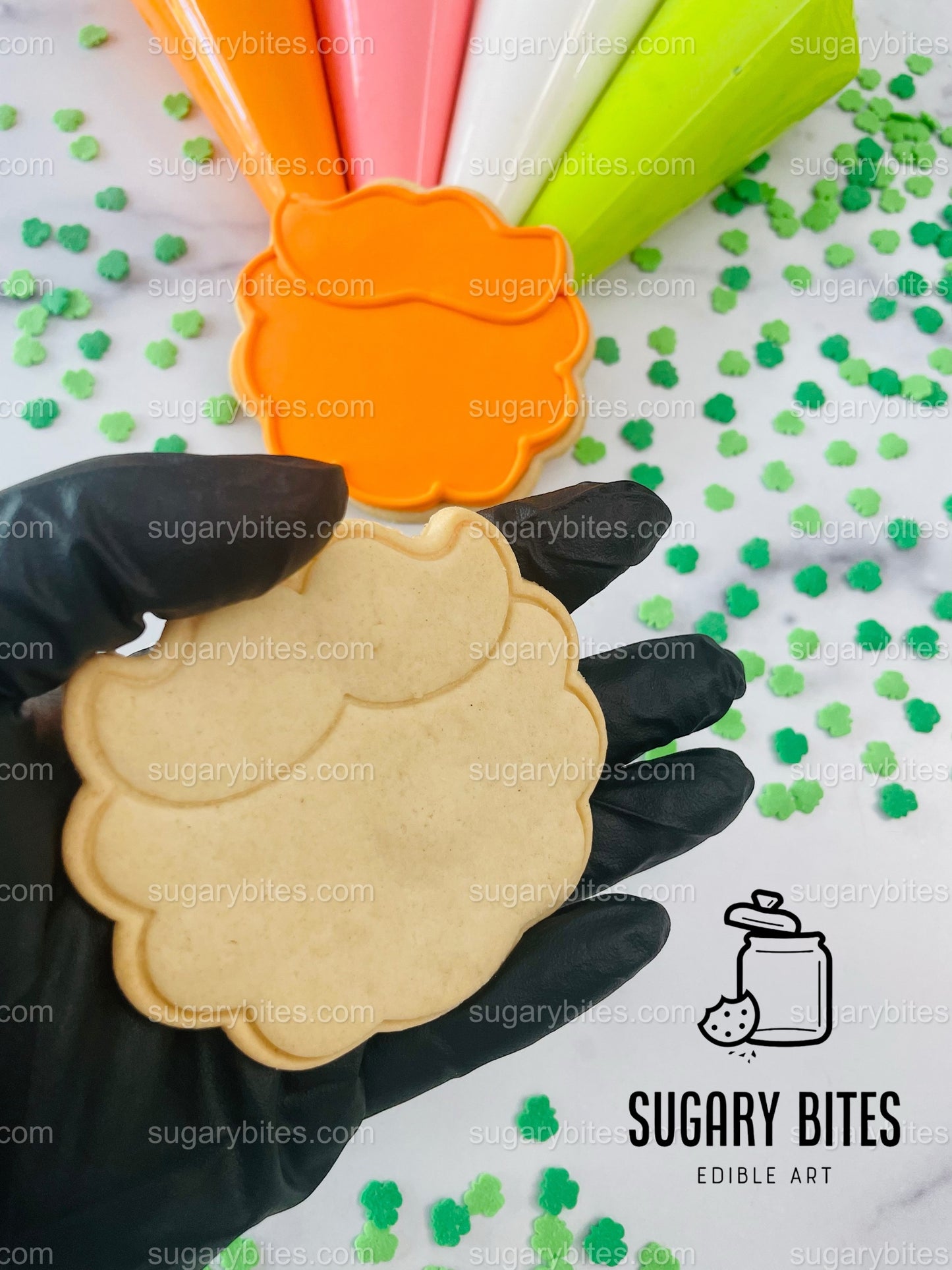 St. Patricks Cookie Decorating Kit, DIY St. Patricks Sugar Cookie Decorating Kit, **INCLUDES 24 ITEMS**, Large Cookies)… w/ Deluxe Sprinkles