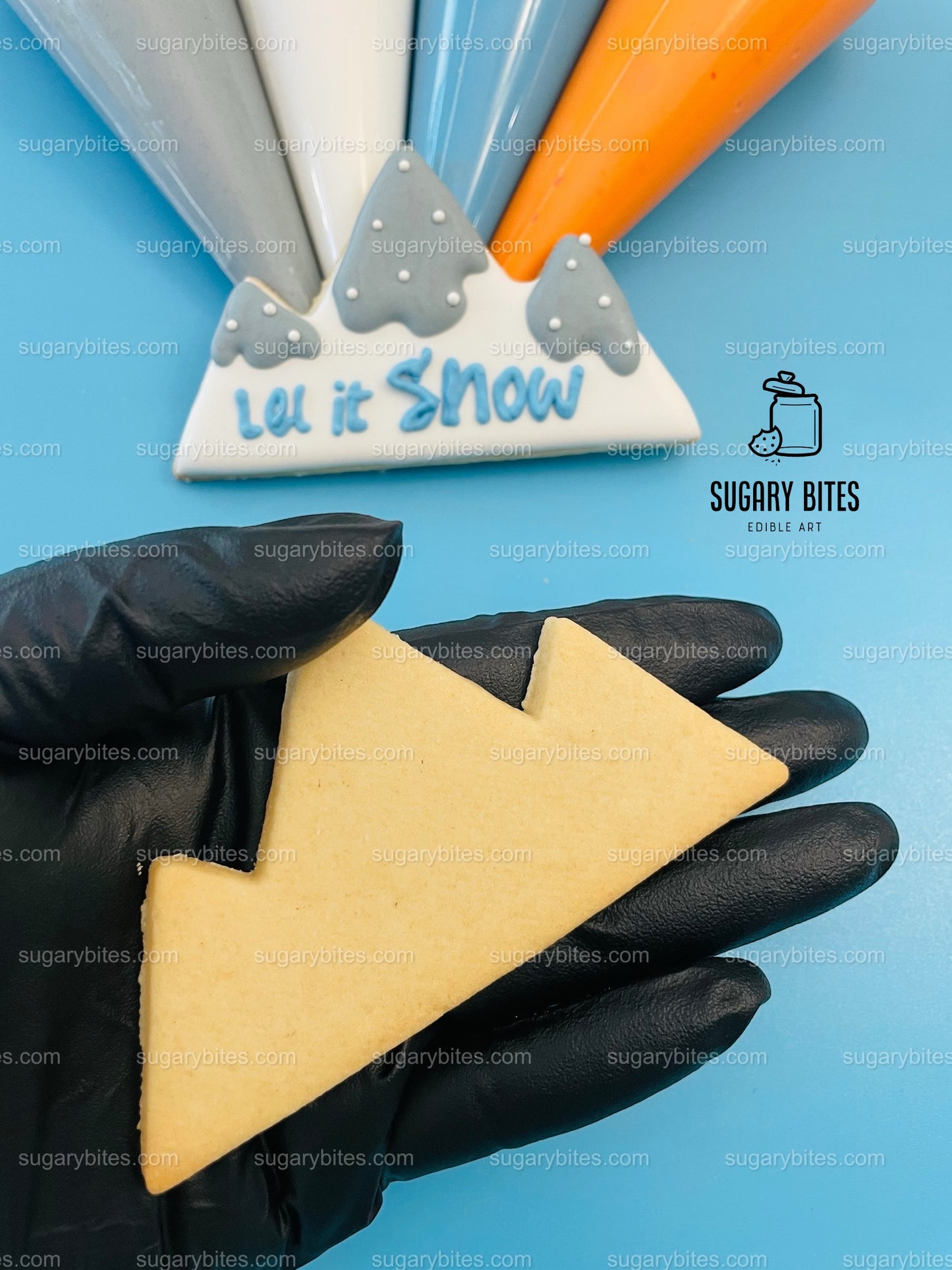 Winter Cookie Decorating Kit, Winter DIY Cookie Kit, (Large Cookies) ***INCLUDES 24 ITEMS*** With 4 Icing Bags & 3 Deluxe Sprinkle!!