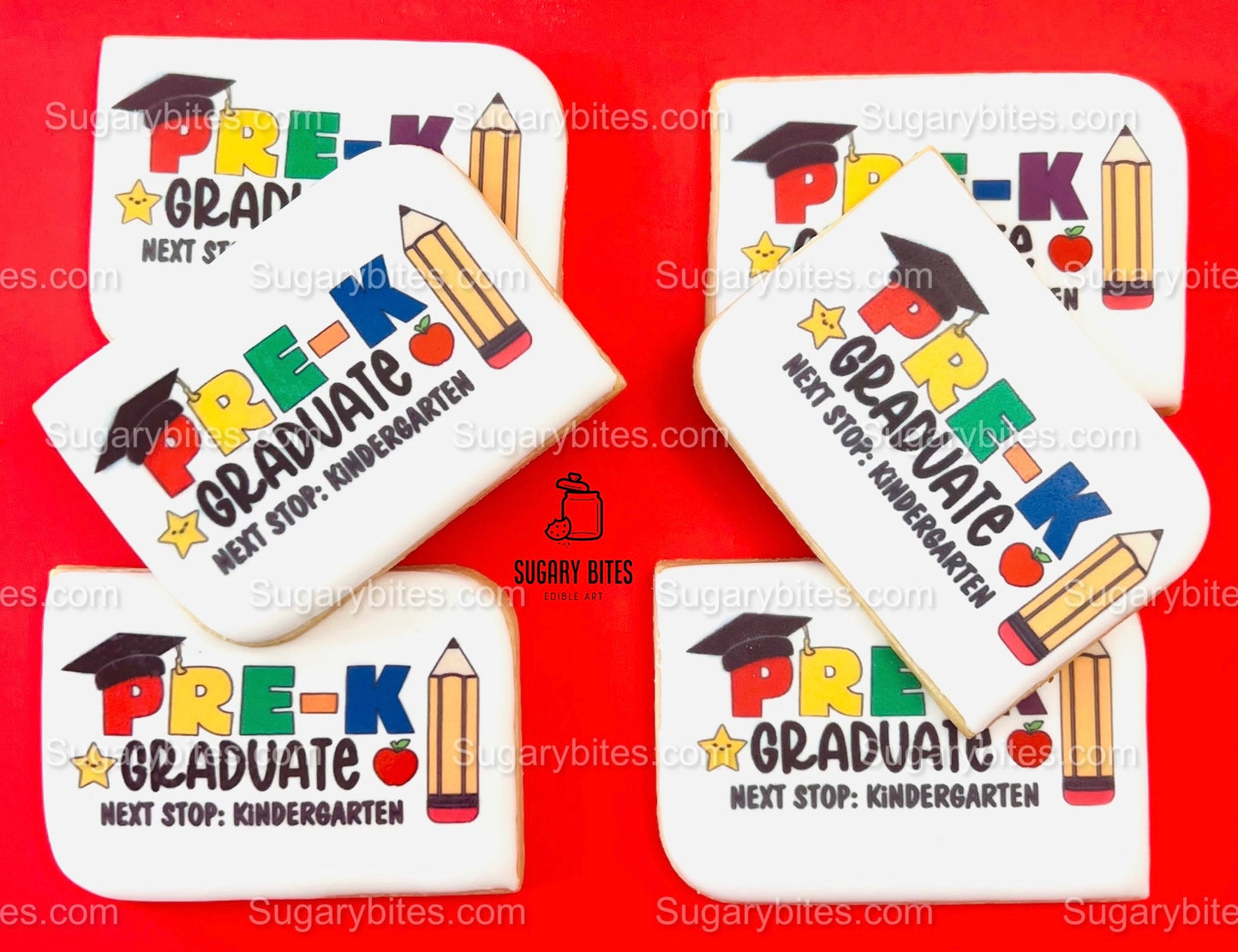 Pre-K Cookies, Pre-K Graduation Gift, Edible Photo Cookies, (Includes 12 Cookies), Pre-K favors, Pre-K Grad.