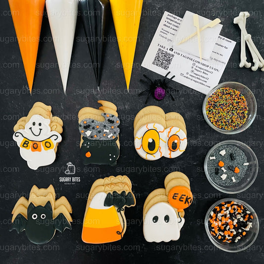 Halloween Cookie Decorating Kit – DIY Ghost, Bat & Candy Corn Cookies | Fun Spooky Activity for Kids & Families