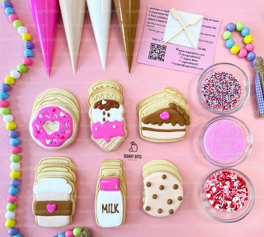 Sweet Treat Cookie Decorating Kit, Sweet Treat DIY cookie kit , **INCLUDES 24 ITEMS**, (Large Cookies), Deluxe Sprinkles Included!