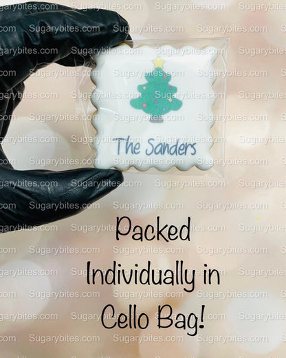 Edible Photo Cookie, Set of 12 Personalized Last Name or Name Edible Cookies, Customizable Printed Cookies, Highly Detailed Edible Image!