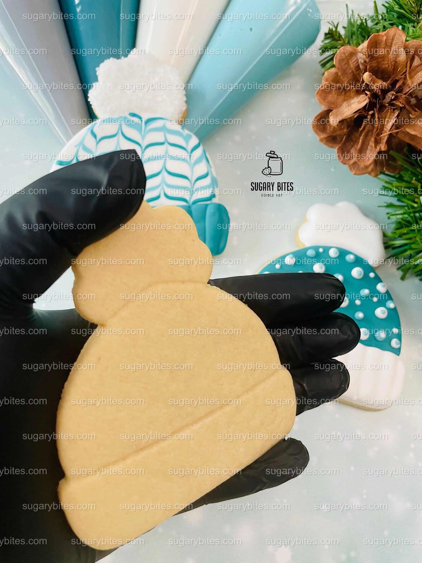 Winter Cookie Decorating Kit, Winter DIY Cookie Kit, (Large Cookies) ***INCLUDES 24 ITEMS*** With 4 Icing Bags & 3 Deluxe Sprinkle!!