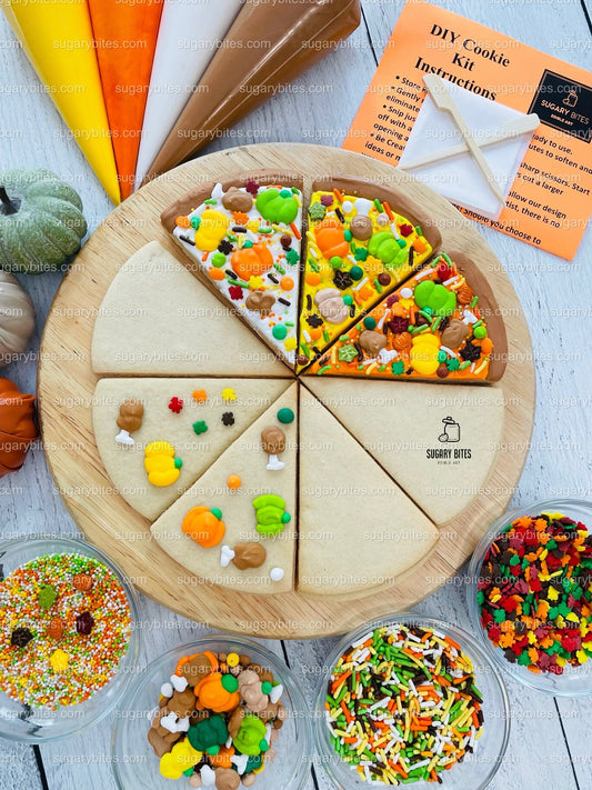 Fall Pie Cookie Decorating Kit, Pumpkin Pie Cookies, ***INCLUDES 24 ITEMS*** (Large Cookies) …This kit is a limited production edition!!!