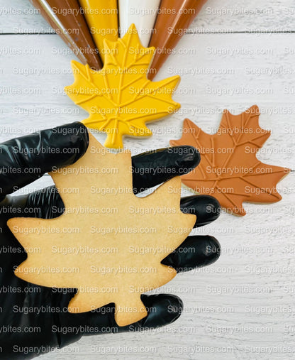 Fall Cookie Decorating Kit, Fall DIY Cookie Kit, (Large Cookies) ***INCLUDES 24 ITEMS*** With 4 Icing Bags & 3 Deluxe Sprinkle!!